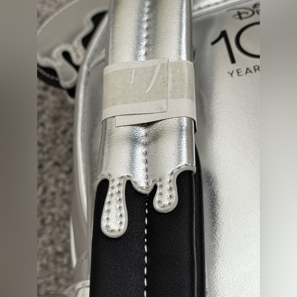 Loungefly Minnie Mouse Disney100 Platinum Mini Backpack - Picture 8 of 15